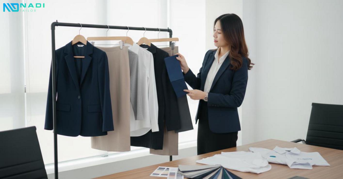 Cách chọn đồng phục văn phòng phù hợp với môi trường làm việc và nhận diện thương hiệu