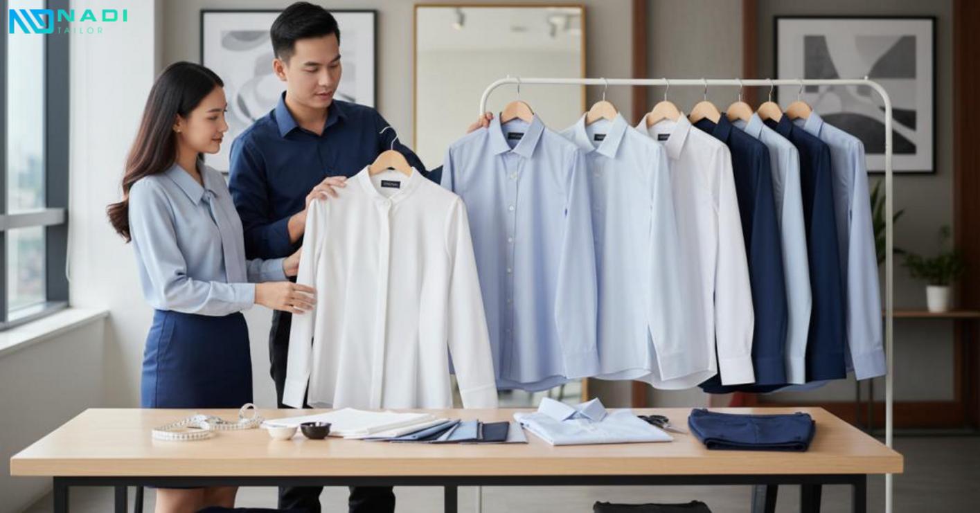 Cách chọn kiểu áo, cổ áo và phom dáng để đồng phục nhìn chuyên nghiệp hơn Cách chọn kiểu áo, cổ áo và phom dáng để đồng phục nhìn chuyên nghiệp hơn