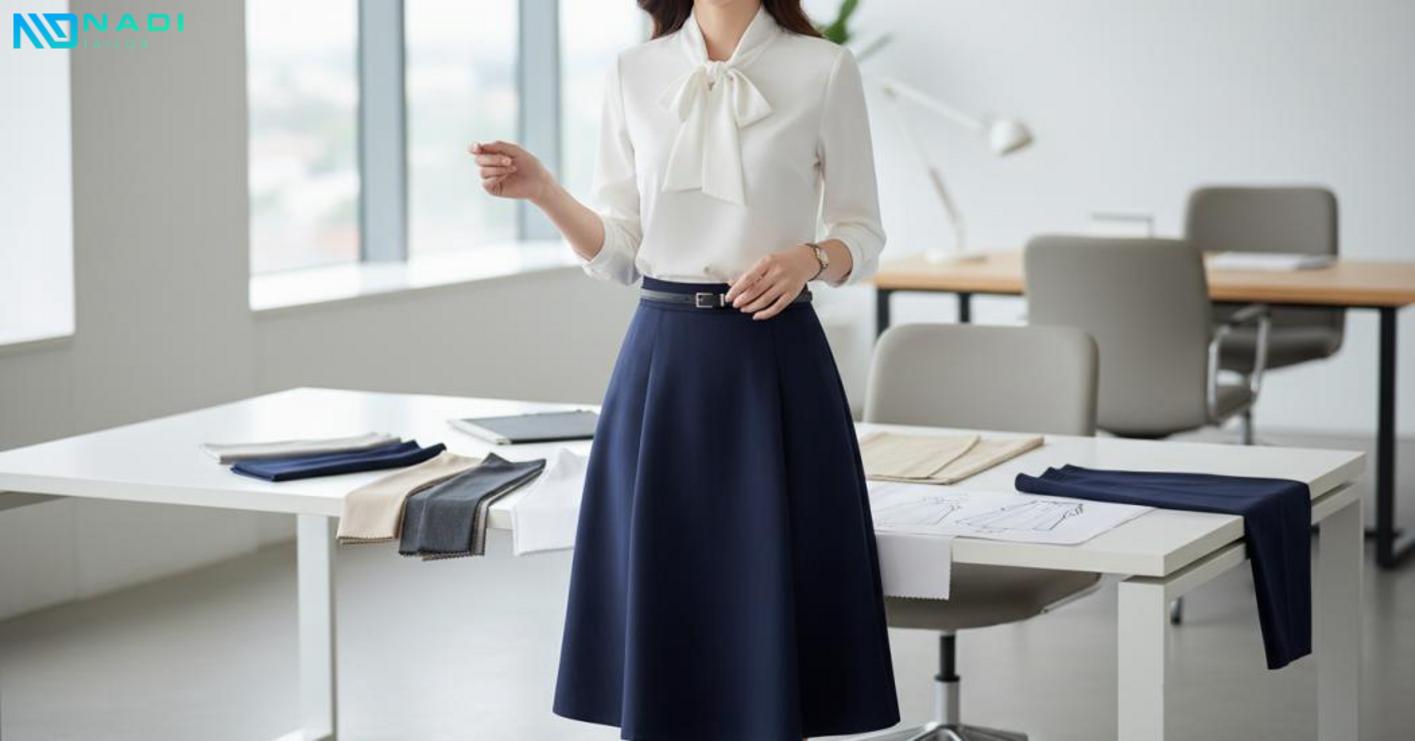 Tiêu chí chọn váy đồng phục công sở theo hình ảnh doanh nghiệp và trải nghiệm người mặc