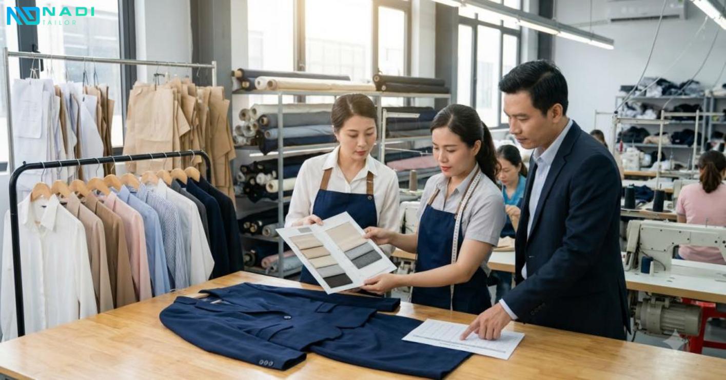 Duyệt mẫu kỹ giúp đồng phục đồng nhất, đúng màu, form và tiến độ sản xuất