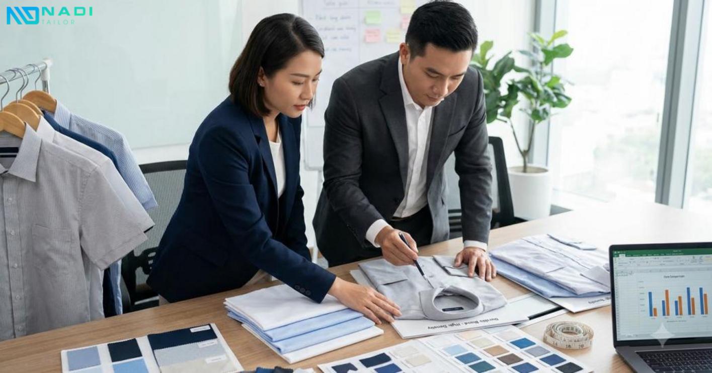 Chọn đúng chất liệu giúp áo sơ mi thoáng, giữ phom, bền đẹp và tiết kiệm chi phí lâu dài.