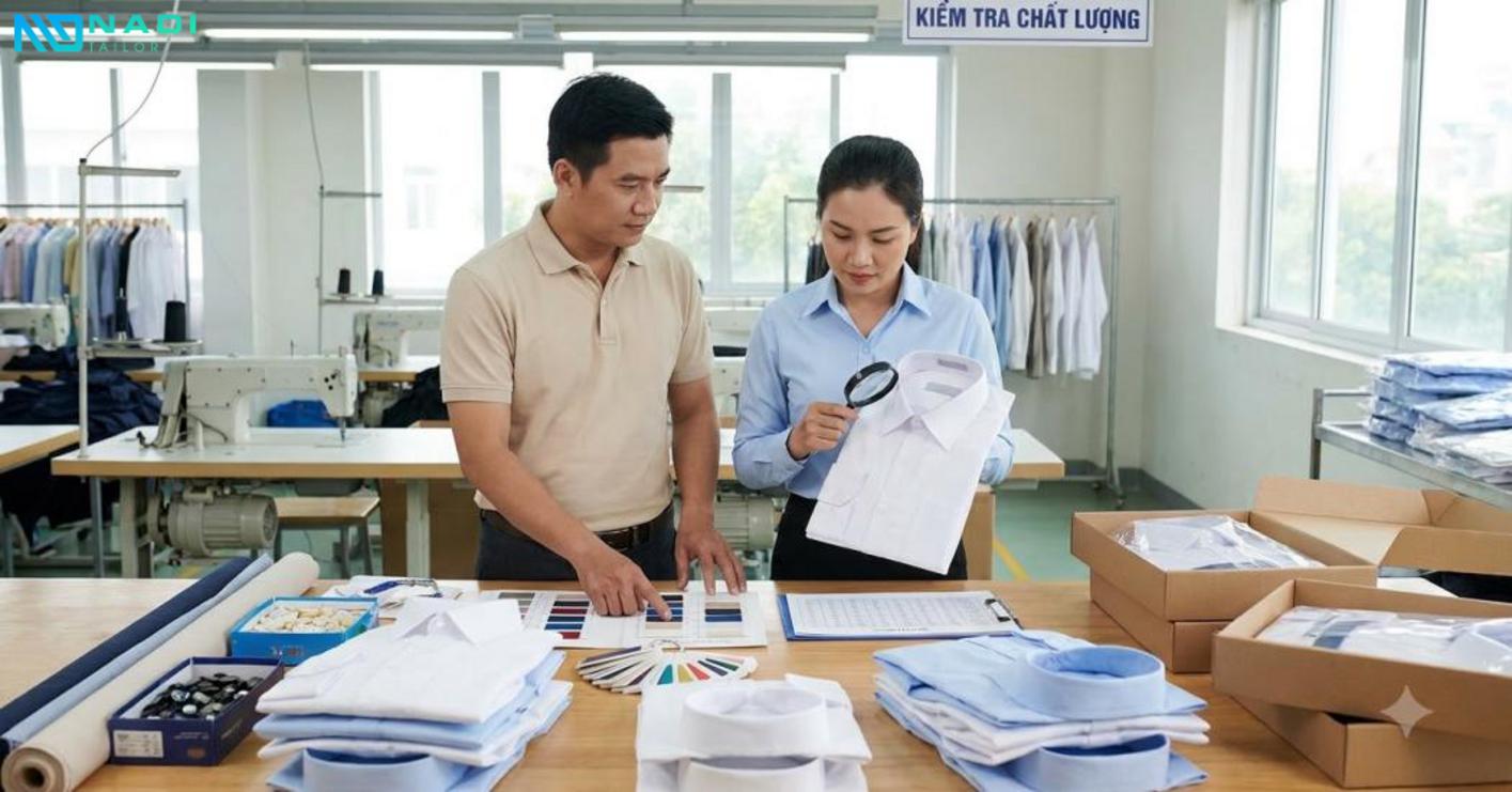 Chốt mục tiêu, số lượng, ngân sách và thời hạn giúp may đồng phục sơ mi đúng tiến độ.
