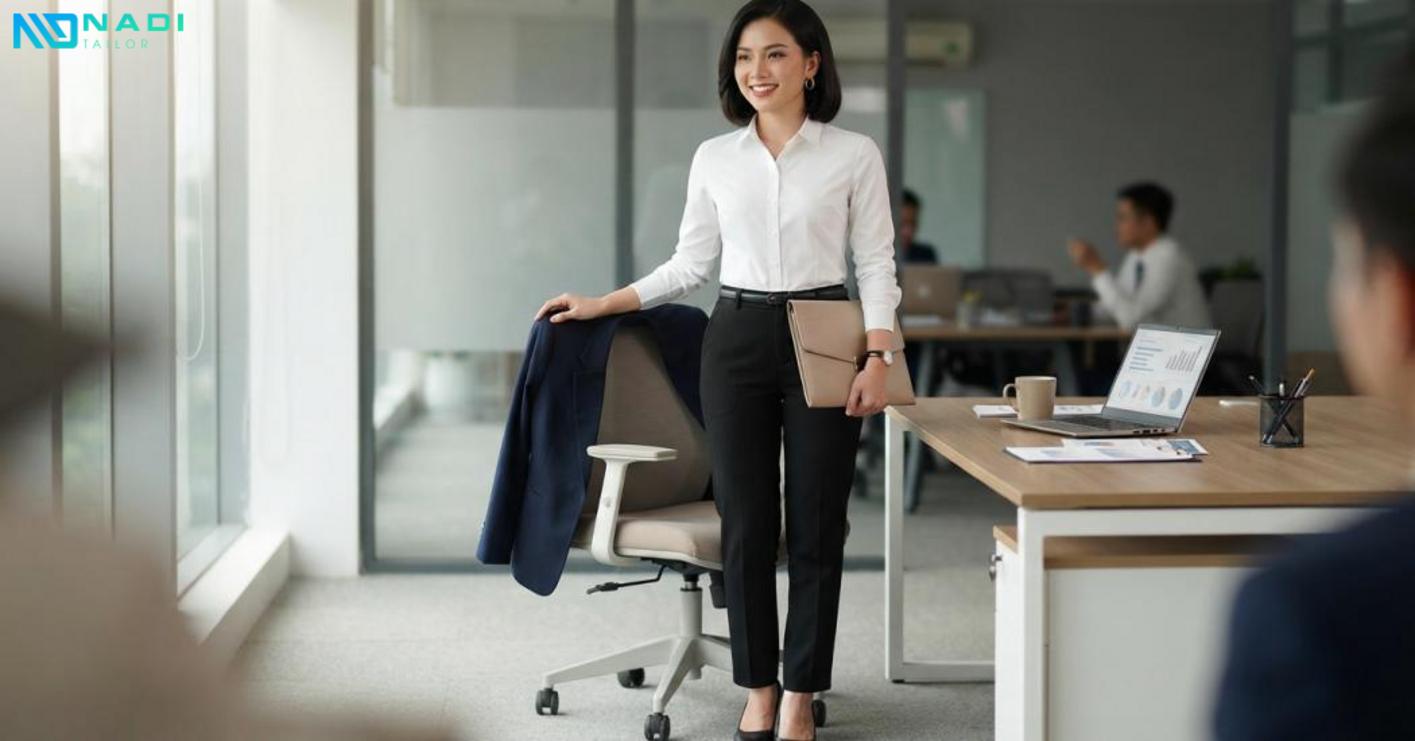 Phối áo trắng công sở linh hoạt, phù hợp đặc thù công việc và hình ảnh chuyên nghiệp Phối áo trắng công sở linh hoạt, phù hợp đặc thù công việc và hình ảnh chuyên nghiệp