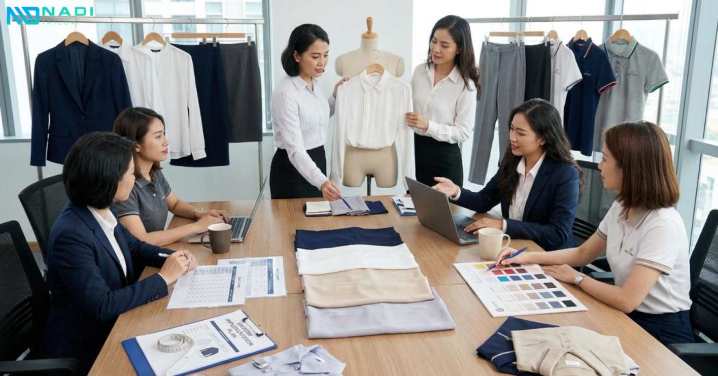 Cách triển khai mẫu đồng phục công sở nữ đẹp theo nhu cầu thực tế của doanh nghiệp Cách triển khai mẫu đồng phục công sở nữ đẹp theo nhu cầu thực tế của doanh nghiệp
