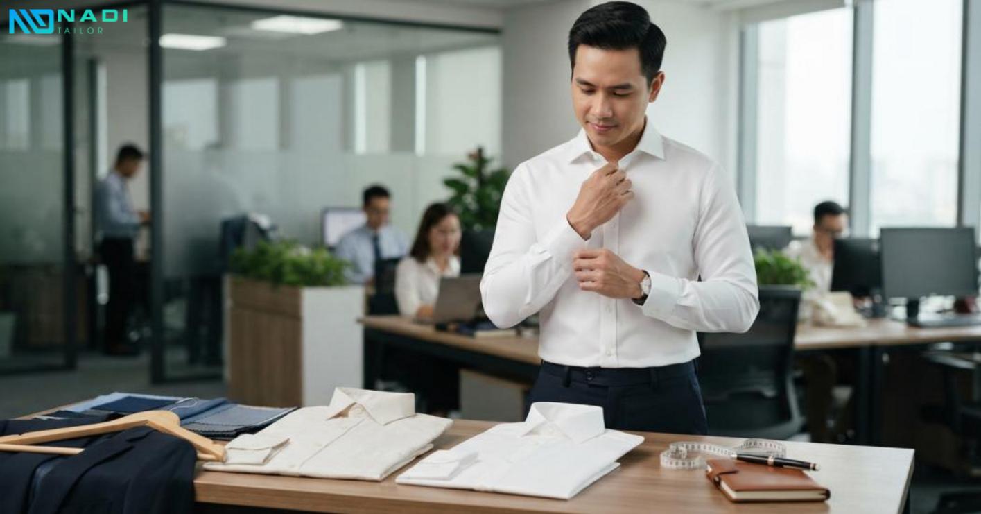 Sơ mi cao cấp nổi bật nhờ chất liệu, form dáng và kỹ thuật may Sơ mi cao cấp nổi bật nhờ chất liệu, form dáng và kỹ thuật may